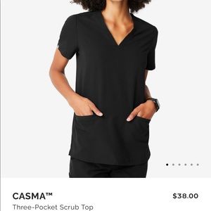 Figs Casma 3 pocket scrub top size S